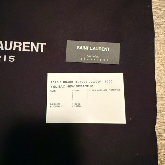 Saint Laurent Black Chevron Crossbody Bag - Picture 3 of 13